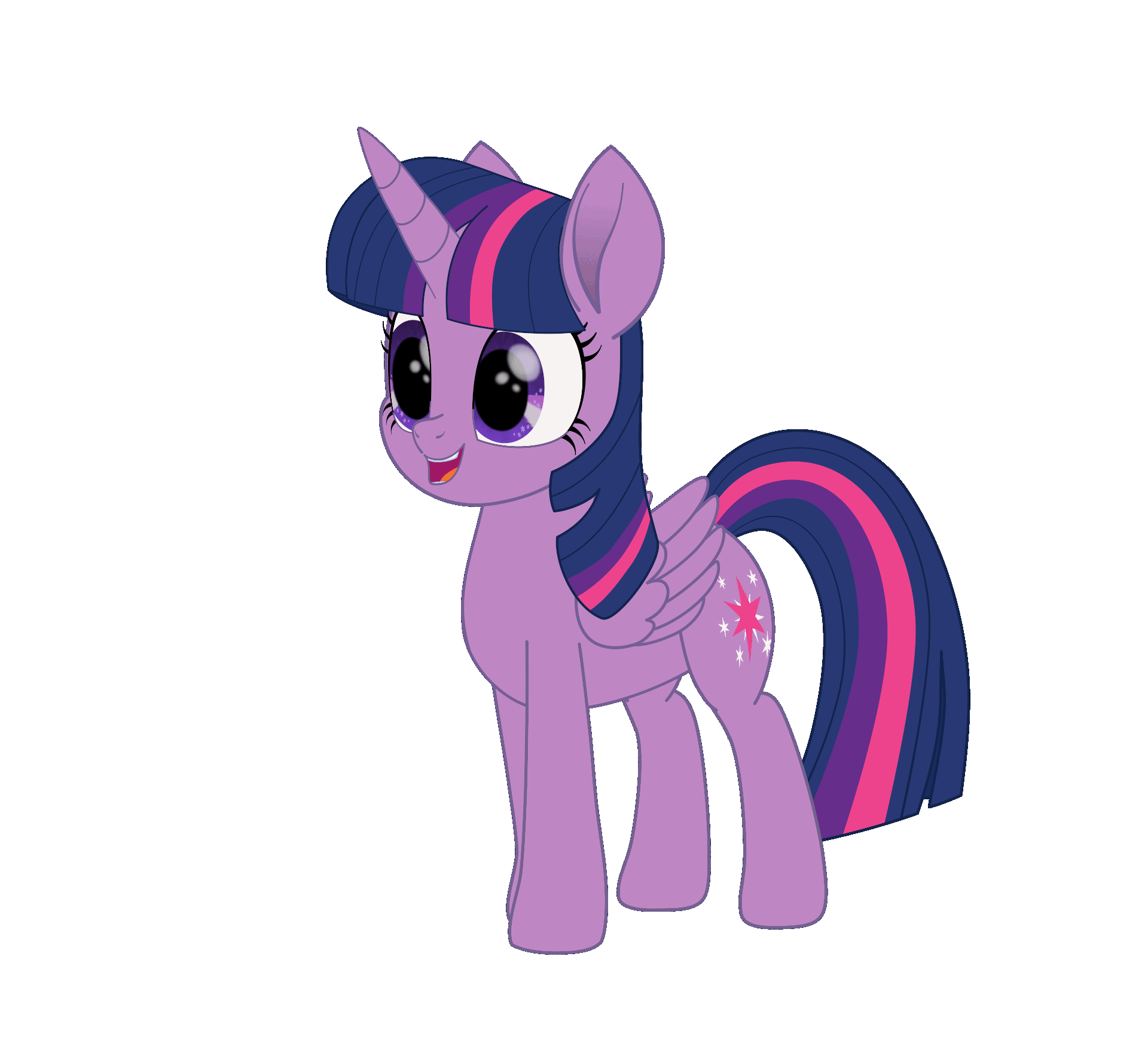 100-pose Vector Pack of Twilight Sparkle; used as a base